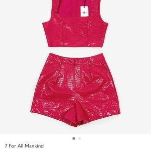 7 For All Mankind Fuchsia Textured Set